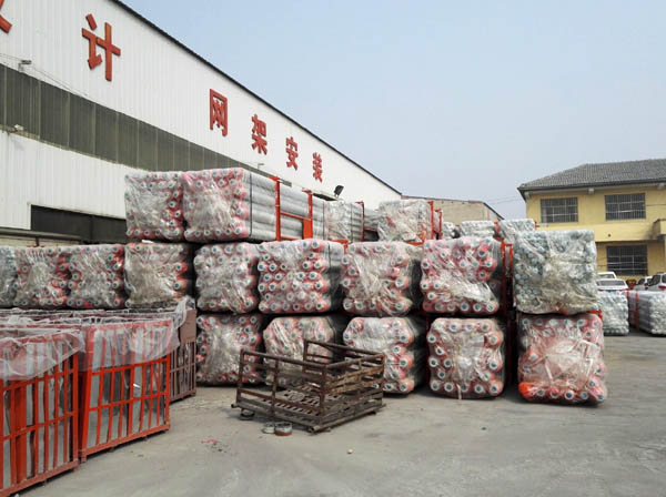 双辽网架成品待发