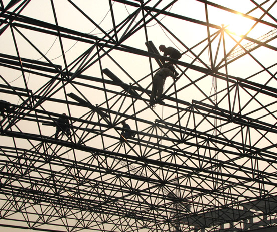 双辽厂房网架安装